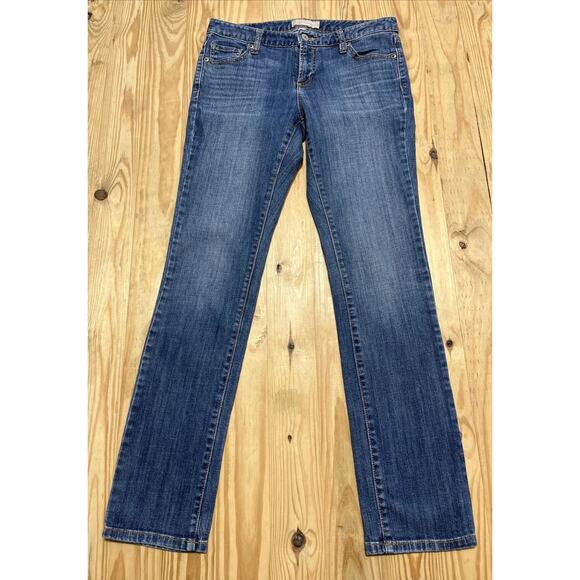 Banana Republic Jeans Women's 27/4 Blue Straight Leg Low Rise Stretch Denim - Picture 1 of 6